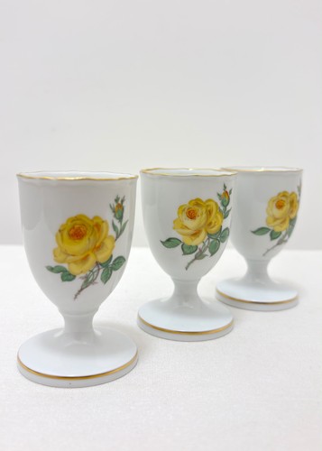 Meissen eierbecher gelbe rose - meissen,