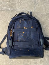 satch Urban Journey pack 30L Schulrucksack - Dunkelblau/Orange (SAT-SIN-001-9CD)