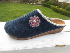 Feichtinger ★ Clogs ★ Hausschuh ★ Pantolette ★ Filz ★ blau ★ Gr. 41