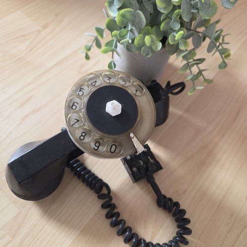 Vintage drehscheibentelefon - vintage,