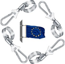 Fahnenmast Clips Edelstahl