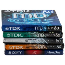 5× MiniDiscs NOS Leer Sealed
