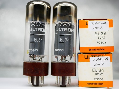 Matched pair ultron el34 same - pair,