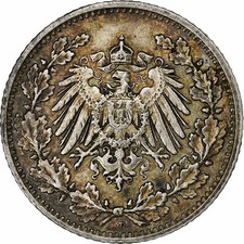 GERMANY - EMPIRE, 1/2 Mark