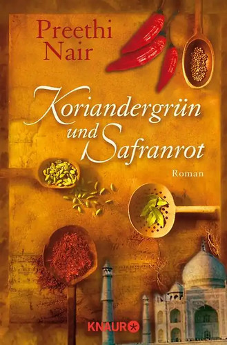 Koriandergrün und safranrot - koriandergrün,