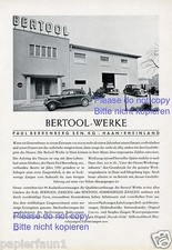 Qualitäts Werkzeug Bertool Haan Reklame von 1953 Berrenberg tool Werbung ad