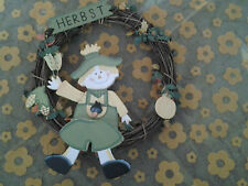 NEU** 1 Türkranz Wand Tür Früchte Herbst Holz Deko Kranz Geschenk Kürbis SALE ♥