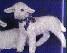 AL-0972- Schrühware - Keramik-Rohling - stehendes Lamm / Schaf - 31 x 38 cm