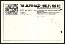 Rechnung Melsungen 1939, Wilh