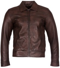 Herren retro braune 100 nappa - retro, 100%