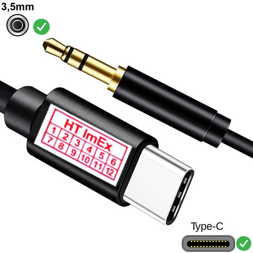 Usb aux 3 5mm - 1m, stecker