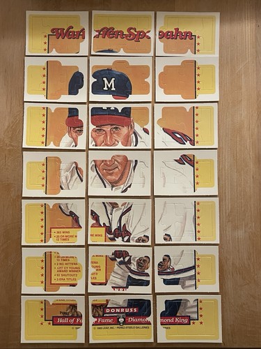 1989 donruss warren spahn - donruss,