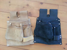 Leder Nageltache m.Hammerhalter Dachdecker Spengler Zimmerer NT2 Braun/Schwarz