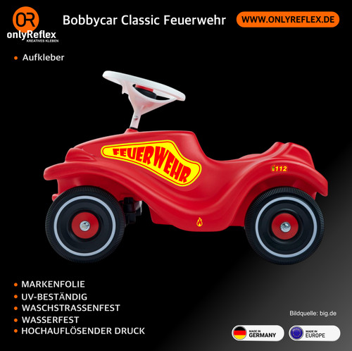 Feuerwehr bobby car classic - car,