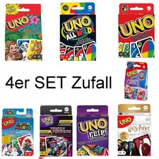 4x UNO ZUFALL Mattel UNO