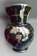 Hyalith silver overlay Art