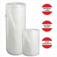 Luftpolsterfolie 50cm x 25m 100cm x25m Blasenfolie Noppenfolie Verpackungsfolie 