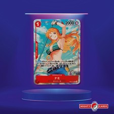 One Piece Card Game Karte OP01-016 R Nami Alt Art MINI Promo Card Non Holo Jump