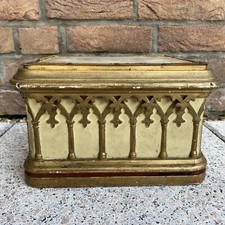 Neogotik Neugotik Holz Tabor Podest Konsole Sakral Kirche Antik 19. Jhd.