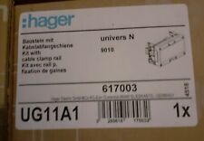 Hager Baustein mit Kabelfangschiene, universN, UG11A1