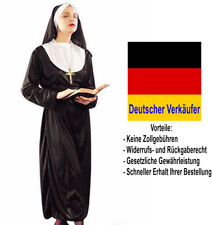 Damen Kostüm Nonne Schwester Nonnen Kirche S M L Fasching Karneval