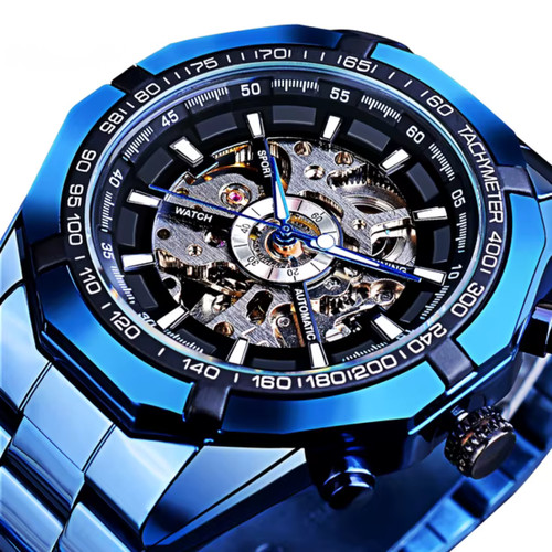 Herrenuhr automatikuhr skelett - herrenuhr,