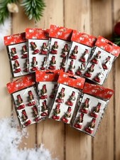 Adventskalender Klammern Elch Nikolausstiefel Deko Rentier DIY Verschlus 4er Set