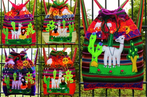 Kinder rucksack peru bunt 2 - , bunt-2