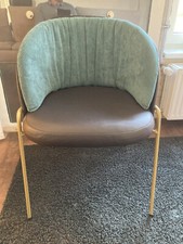 KFF Stuhl / Sessel Lunar – Echtleder und Stoff, Ausstellungsstück