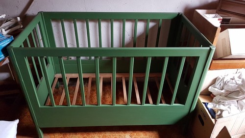 Altes kinderbett holz - kinderbett,