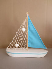Deko Segelboot Schiff Boot Holz 29 cm groß maritime Dekoration