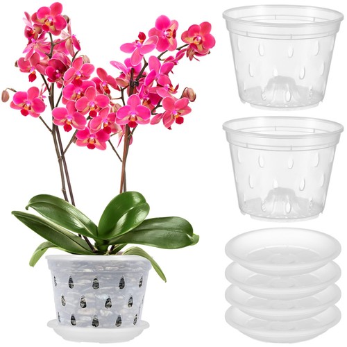 Sets orchideentopf plastik - 5,
