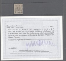 Deutsch-Ostafrika,1 I,PF