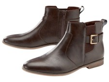 esmara® Damen Chelsea-Boots mit Reißverschluss (dunkelbraun, 38) - B-Ware
