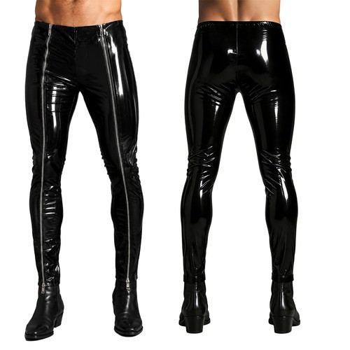 Herren wetlook leggings - herren,