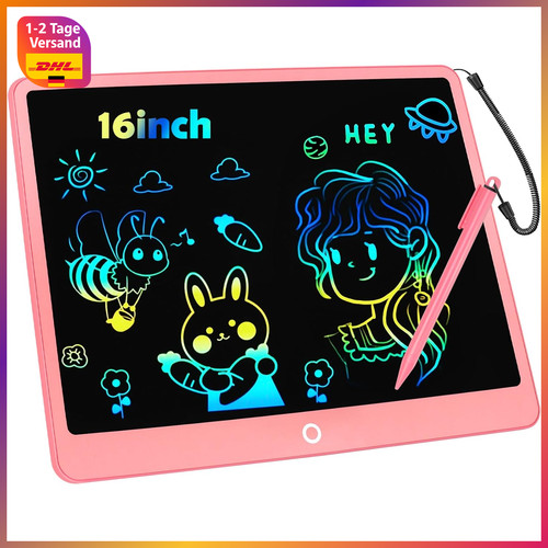 Lcd schreibtafel zoll bunt - lcd, 16