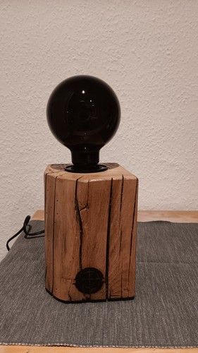 Balkenlampe stehlampe altholz - balkenlampe,