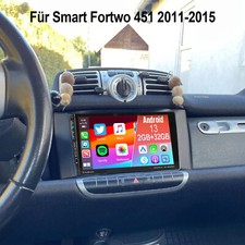 Für Smart Fortwo 451 2011-2015 Apple CarPlay Android 13 Autoradio 2+32G GPS Navi