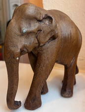 Indischer elefant holz figur - elefant, holz-