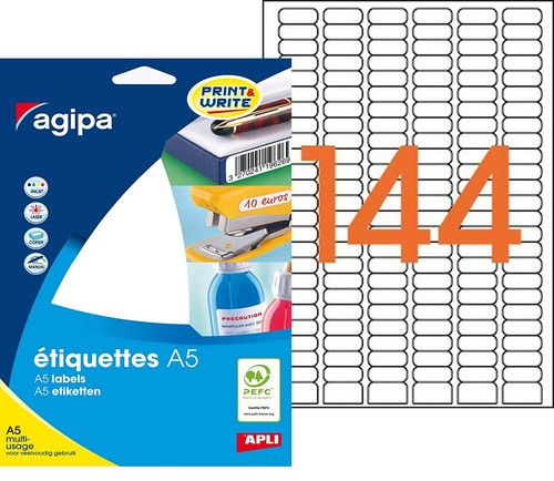 Agipa universal etiketten x - etiketten, 8
