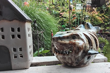 Windlicht fisch aus dicker - windlicht,