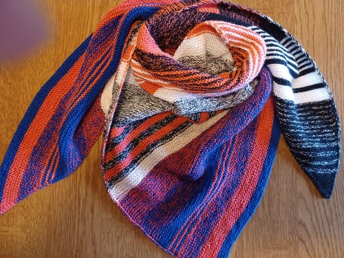 Dreiecktuch handgestrickt - dreiecktuch,, handgestrickt-