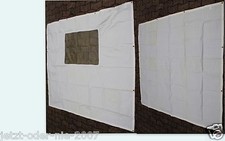 Seitenteile PE Abdeckplane MIT u OHNE Fenster für Pavillon 6 Eck 2x 190 x 195 cm