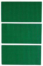3x Lego Rasen Wiese  Platten