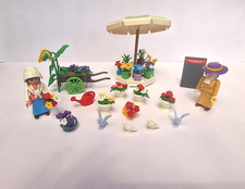 Playmobil 5343 Blumenstand - Markt Nostalgie Rosa Serie ohne OVP und  ohne BA