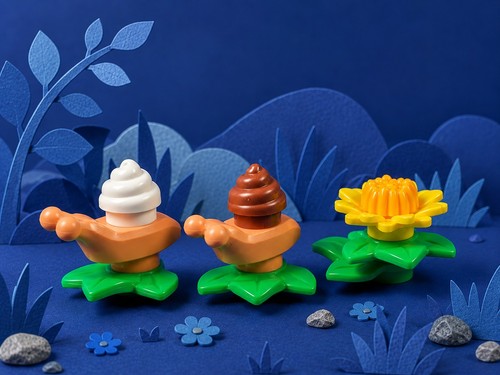 Lego schnecke snail - snail, blume