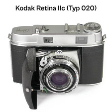 Kamera Kodak Retina II C  Kleinbild um 1955 mit Ledertasche Original