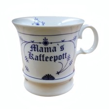 Herrenbecher Indisch blau Mamas Kaffeepott Becher Tasse Kaffee Tee Cappuchino
