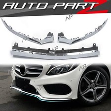 Chrom Front Spoiler Front Lippe für Mercedes Benz W205 S205 A205 C205 2015-2018