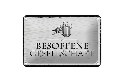 Blechschild spruch 18x12 - spruch,